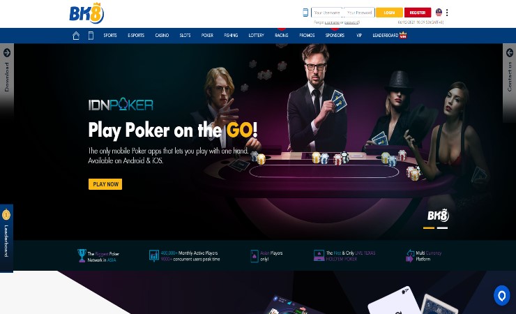 bk8 online poker site - poker page screen