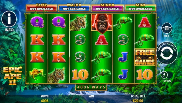Epic Ape II: Jackpot Blitz from Playtech