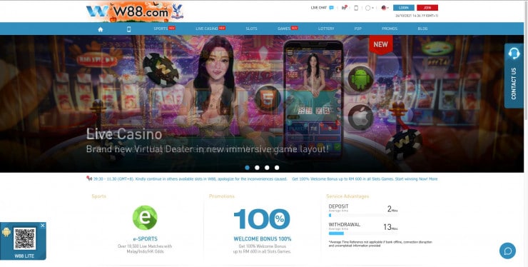 W88 - Leading Online Gambling Site in Malaysia